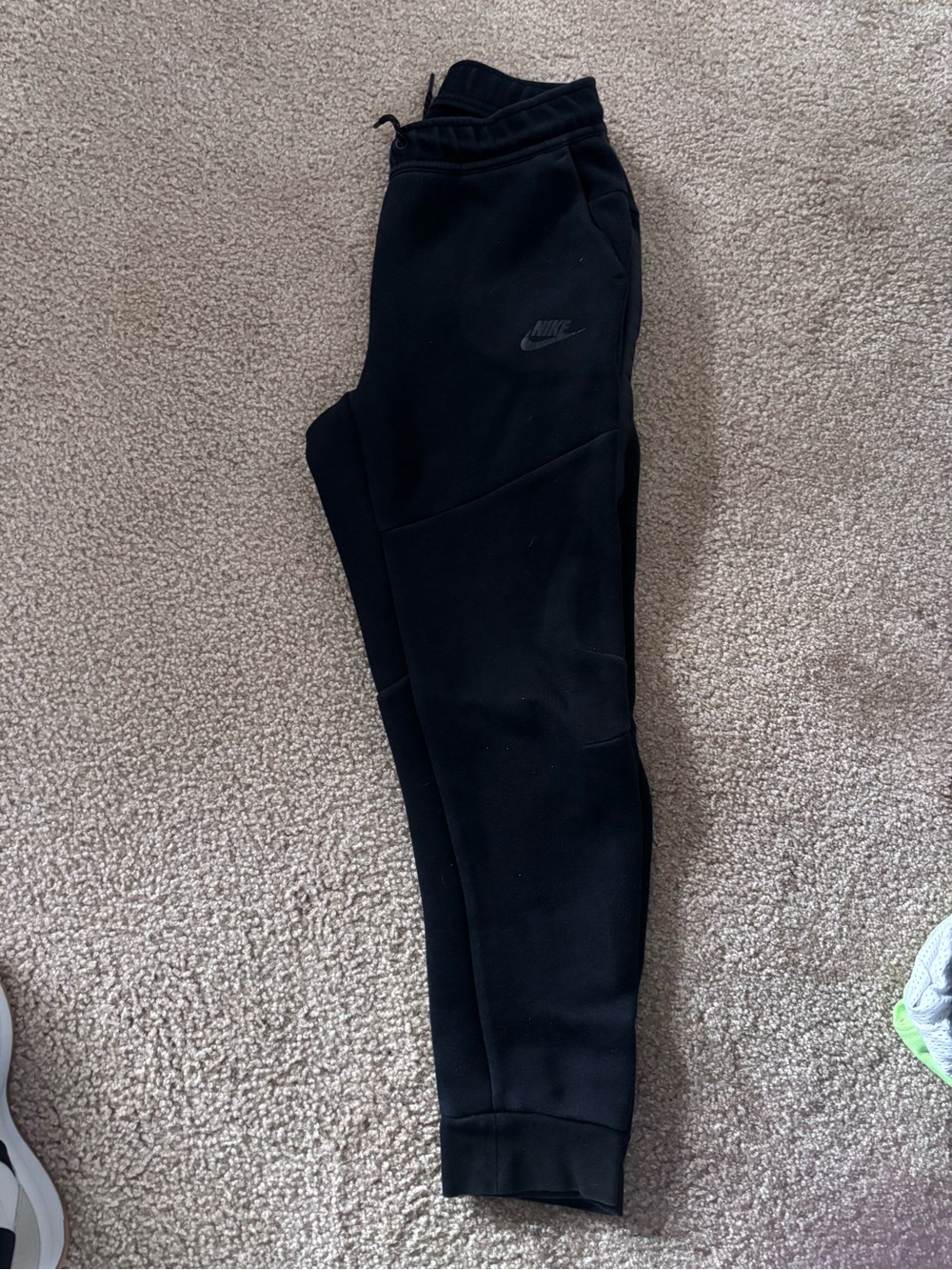 Nike Kids Black Athletic Joggers with Drawcord